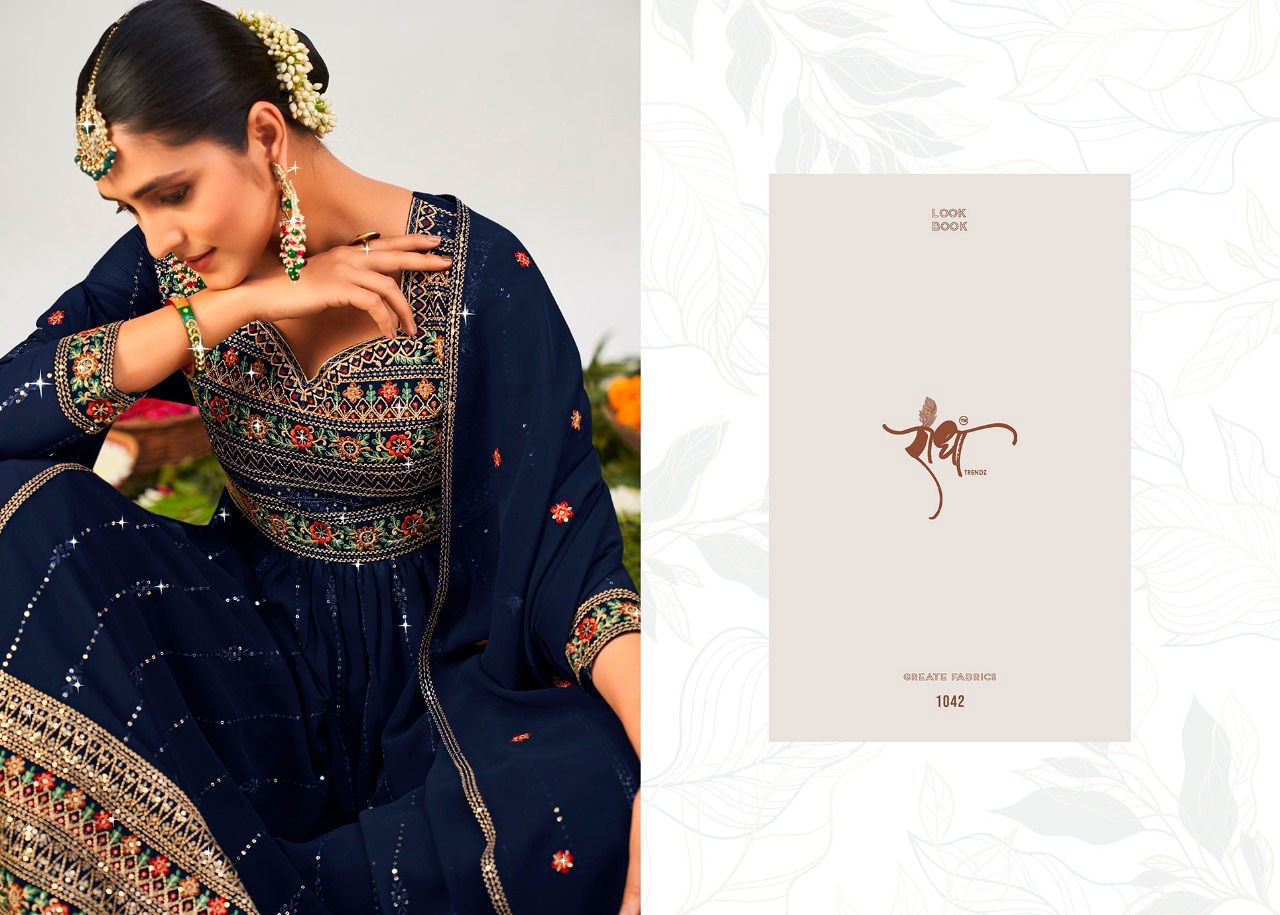 Nayra Vol1 Georgette Designer Sharara with Dupatta Suit Catalog